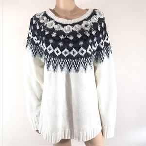 Cato Woman Rhinestone Argyle Sweater Size 22/24